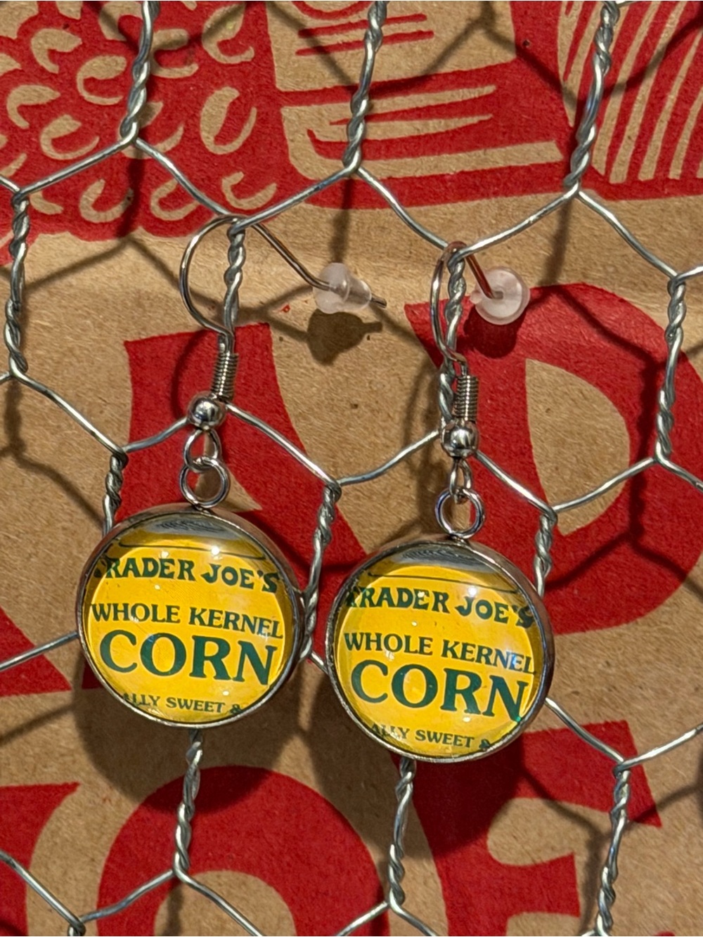 Trader Joe’s earrings 16mm canned corn